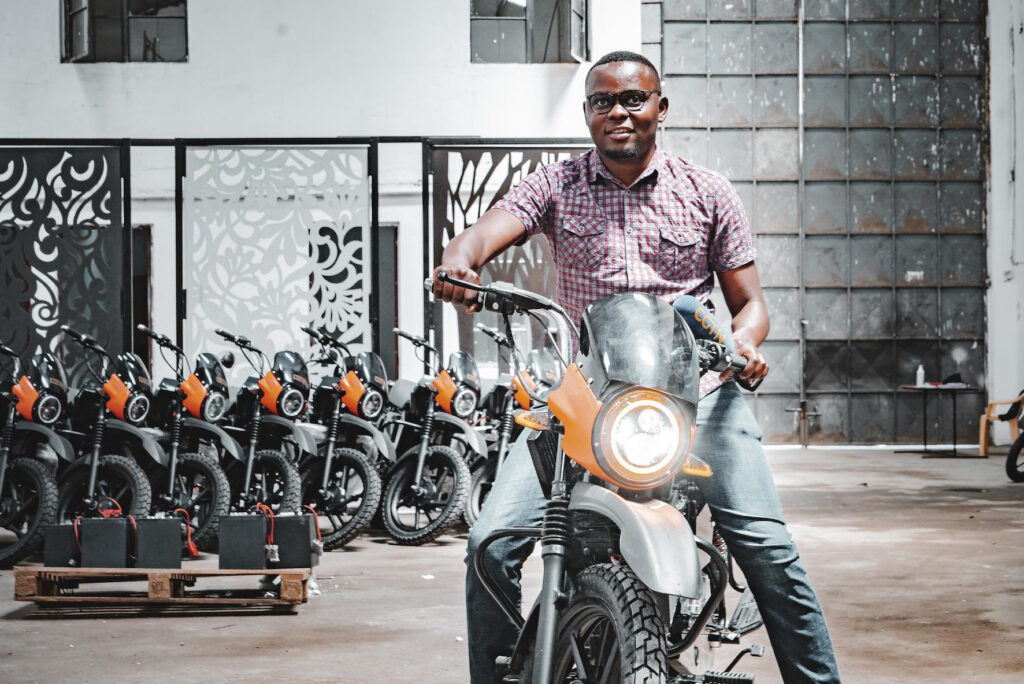 Rider on a Roam Electric bike demonstrating e-mobility