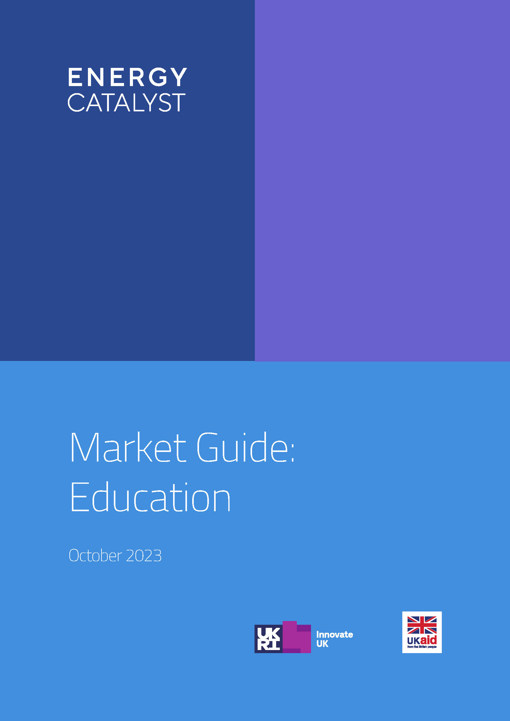 Front cover market guide education