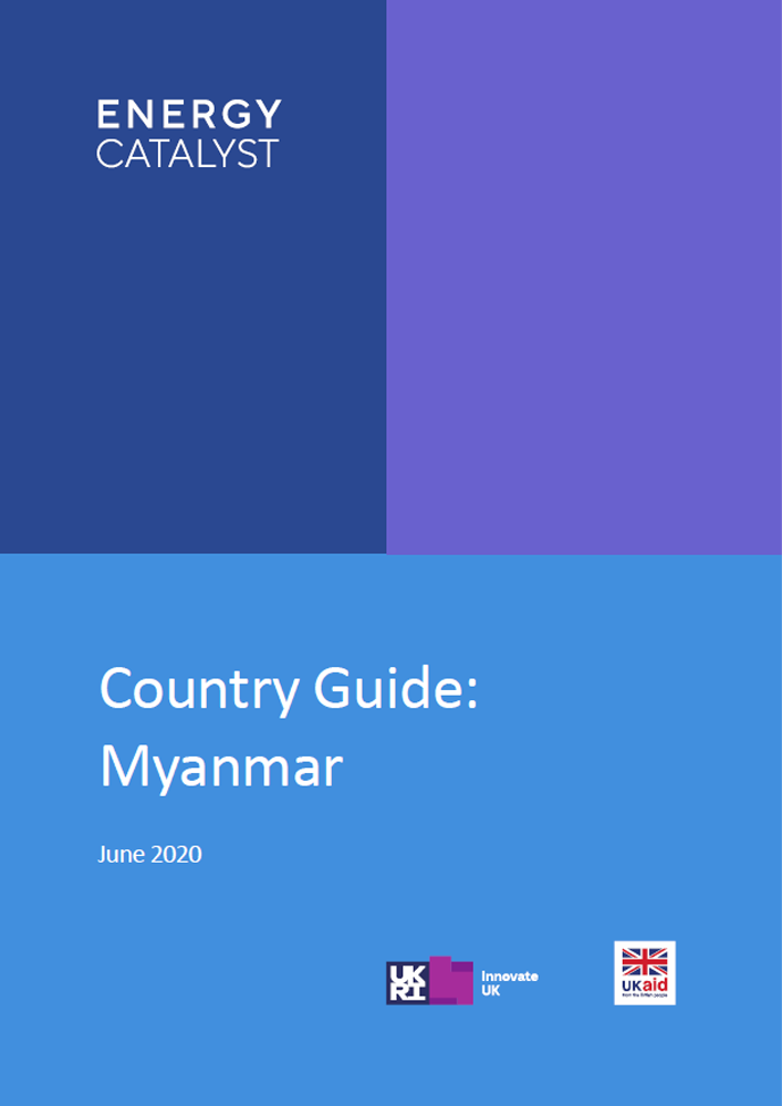 Front cover of the Country Guide for Myanmar